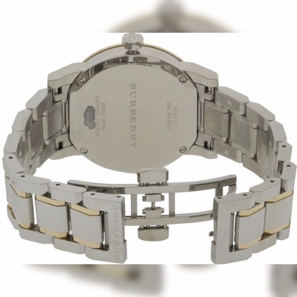 NWT Authentic Burberry Two-Tone Womens Watch